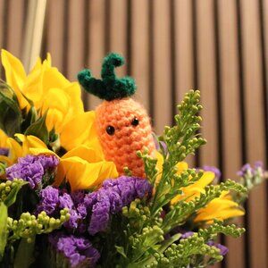 Crochet Carrot Stuffed Toy, amigurumi, soft